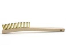 Brush Research B-41 HAND SCRATCH BRUSH, Curved Handle
