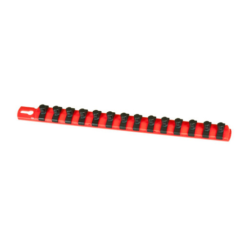 Ernst 8415-Red - 3/8" 13" Socket Organizer and 14 Twist Lock Clips