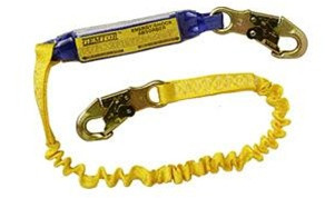 Lanyard, 100% tie-off, Stretch Energy Absorbing, #3155 on one end, #3100 on other ends