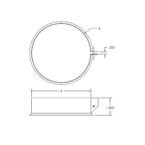 MetalBest 105402 Gas Vent Support Collar and Hardware, 5" ID