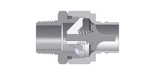 Dixon V12M12 1 1/2" H-STYLE NIPP, 1 1/2" M-NPTF, Body Material: STEEL Body Size: 1-1/2"
