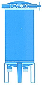 Campbell Mfg BC4-3 Ss Band Clamp Housing 75 Gpm, Service Height : 67, Foot Print: 13 X 13, Cartridge