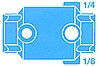 Campbell Mfg CVC-6 1-1/2" Check Valve (1/8" Inlet Tap, 1/8" And 1/4" Outlet Taps)