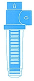 Campbell Mfg FL6-140 Spin-Down Sediment Filter (L-Style), 140 Mesh