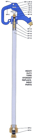 Campbell Mfg HP-19 1/2" Yard Hydrant Hose Adapter