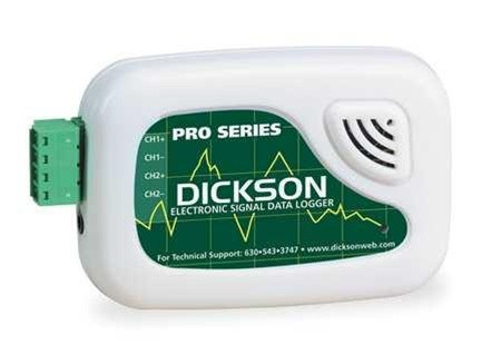 DICKSON ES120 Electric Signal Logger Voltage Range 0 to 5 VDC, Current Range 0 to 20 mA DC