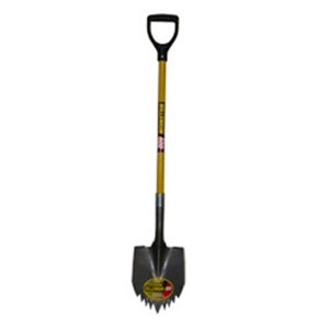 Midwest Rake49632 Shark Tooth Shovel, 40" Yellow Extended D-Grip FH