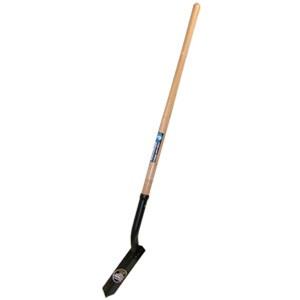 Midwest Rake 89023 BULLHEAD 3" Trenching Shovel, 48" Wood Handle