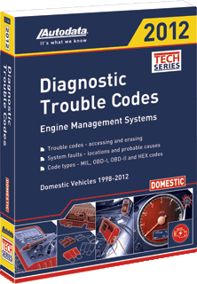 Autodata ADT12-340 2012 Domestic Trouble Code Manual