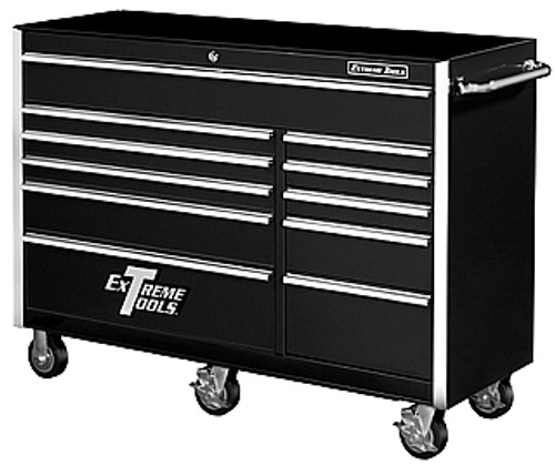 Extreme Tools EXT EX5611RCBK 56" 11 Drawer Roller Tool Cabinet - Black