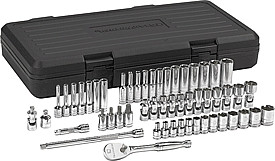 Gearwrench GWR80315 54 Pc. 1/4" Dr. 6 Pt. Metric Master Set