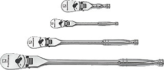 Gearwrench GWR81230 4 Pc. Full Polish Flex Handle Ratchet Set