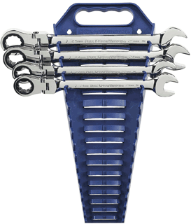 Gearwrench GWR9903 4 Pc. Flex-Head Ratcheting Wrench Completer Set - Metric