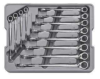 Gearwrench GWR85388 12 Pc. Reversible X-Beam Combination Ratcheting Wrench Set - Metric