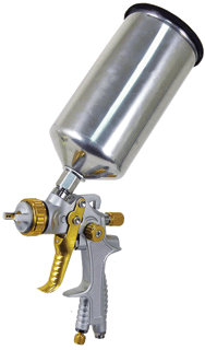 Jackco JAK PN10260 Gravity Feed HVLP Spray Gun, 1.5 nn Gold
