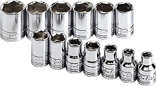 Sk Hand Tools SK13 13PC 3/8D MET SOCKET SET