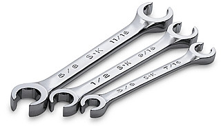Sk Hand Tools SK383 3PC FLARE NUT WRENCH SET