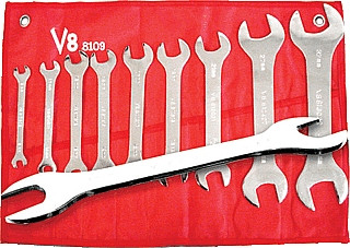 V8 Tools V8T8109 9 Pc. Super Thin Wrench Set