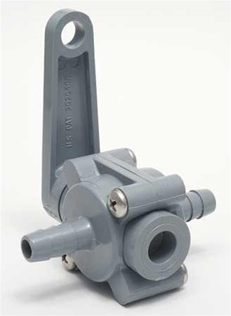SMC 2270590 Ball Valve, 5/8 In, Barb, PVC