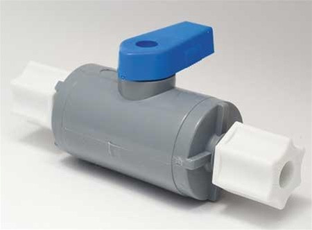 SMC 6387090 Ball Valve, 1/4 In, JACO, PVC