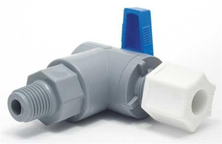 SMC 6574890 Ball Valve, 1/4 In, MNPT x JACO, PVC