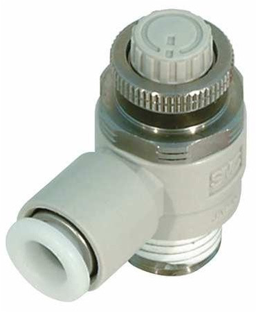 SMC AS2201FG-01-08S Spd Control Valve, Tube 8 mm, Body 1/8 In