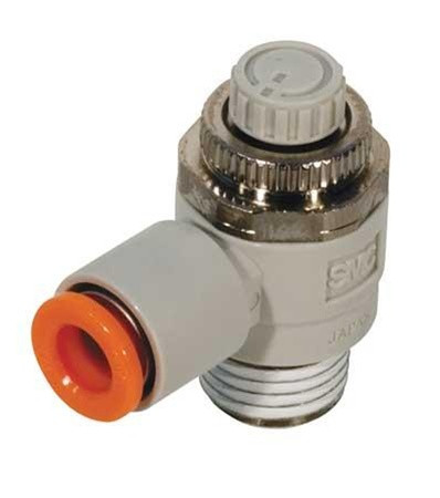 SMC AS2211F-01-10S Spd Control Valve, Tube 10 mm, Body 1/8 In