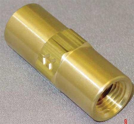 SMC CHK BRS 415-4F4F-B Check Valve, Piston, Brass, 1/4 In, FNPT