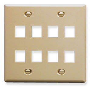IC107FD8IV - 8 Port Face Ivory
