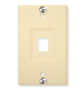 WALL PLATE, PHONE, RECESSED, 1-PORT, IV