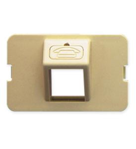 BEZEL, ELITE, ANGLED, 1-PORT, IVORY