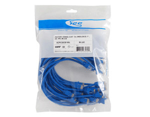 25 PK PATCH CORD, CAT 5e, 10', BLUE