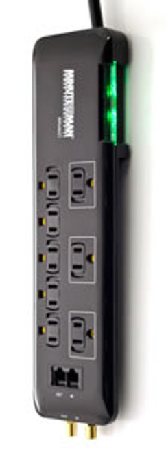 SLIM, 8 OUTLET 1080 JOULE SURGE STRIP