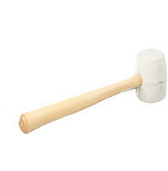 Bon Tool 14-754-B6 Rubber Mallet - White 14 Oz