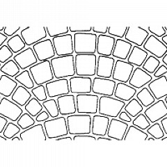 Bon Tool 32-252-B6 Paper Stencil - Fish Scale - 29" X"