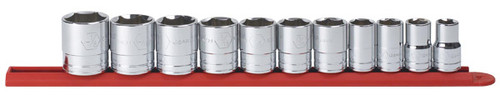 GearWrench 80703 11 Pc. 6 Pt. Standard Socket Set SAE, 1/2" Drive