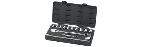 GearWrench 80706 15 Pc. 6 Pt. Standard Socket Set SAE, 1/2" Drive