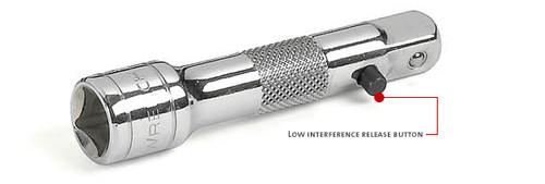 GearWrench 81124 1/4" Drive Locking Extension, L 3"