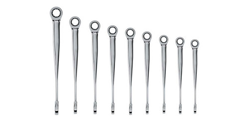 GearWrench 85898 9 Pc. XL X-BeamCombination Ratcheting Wrench Set SAE