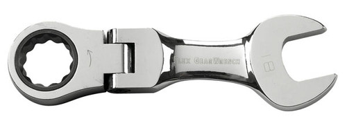 GearWrench 9559 18MM Stubby Flex Combination Ratcheting Wrench, Metric