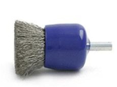Brush Research BNS-10S .014SS SOLID WIRE END BRUSH W/CUP PROTECTOR