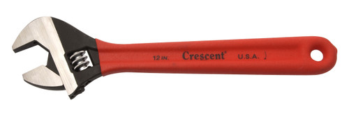 Crescent AT112C 12" Black Phosphate Finish Adjustable Wrench, Cushion Grip