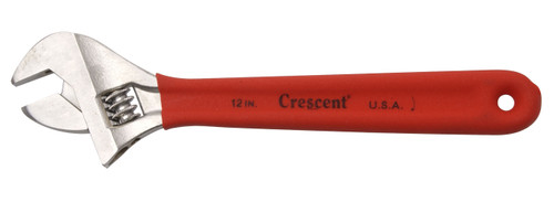 Crescent AC112CV 12" Chrome Finish Adjustable Wrench, Cushion Grip, Carded