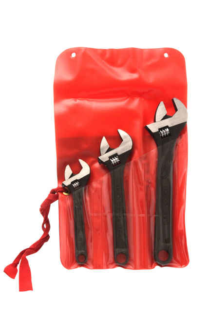 Crescent AT3 3 Piece Black Phosphate Finish Adjustable Wrench Set