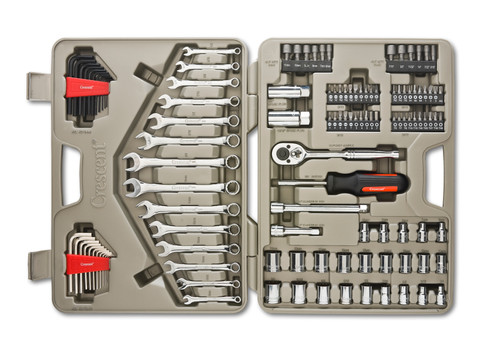 Crescent CTK70MP 70 Piece Socket and Tool Set with Hard Case and Wrap