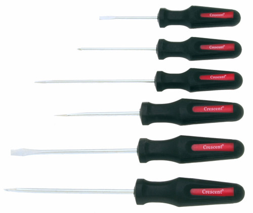 Crescent SDD6 6 Piece Dura-Driver General Purpose Screwdriver Set, Carded