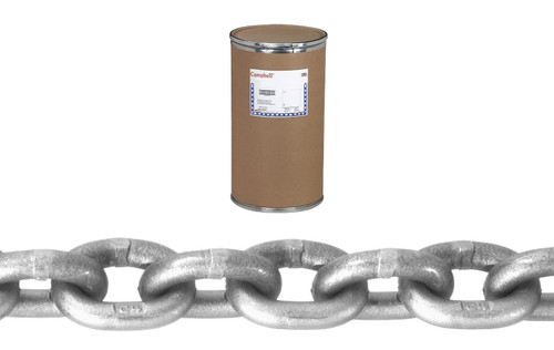 Campbell 0181212 3/4" Grade 43 High Test Chain, Bright, 100' per Drum