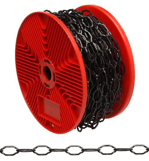 Campbell 0713277 #32 Hobby/Craft Cathedral Chain, Black, 66' per Reel