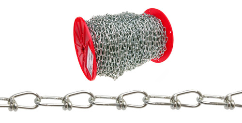 Campbell 0720427 #4 Inco Double Loop Chain, Zinc Coated, 500' per Reel