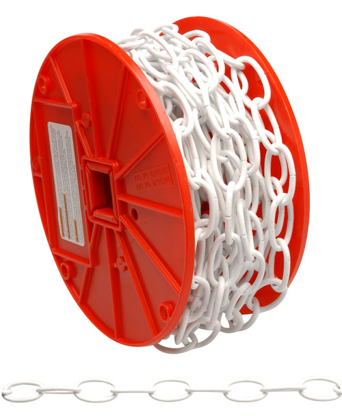 Campbell 0722004 #10 Decorator Chain, White, 40' per Reel